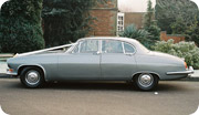 Jaguar Mk 10 in silver grey - click for more photos